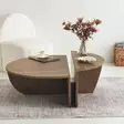 Soffbord Hanah Home Podium Valnöt Spånskiva 90x30x60 cm 85x35x30 cm - Soffor - 8683342746847 - 3