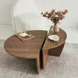 Soffbord Hanah Home Podium Valnöt Spånskiva 90x30x60 cm 85x35x30 cm - Soffor - 8683342746847 - 4