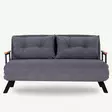 2-sits bäddsoffa Atelier del Sofa Sando Grå Polyester 175x133x81 cm - Bäddsoffor - 8683342327107 - 5