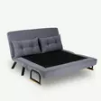2-sits bäddsoffa Atelier del Sofa Sando Grå Polyester 175x133x81 cm - Bäddsoffor - 8683342327107 - 3