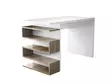 Skrivbord Hanah Home Snake Vit Valnöt Spånskiva 120x75x60 cm - Skrivbord - 8681181613627 - 3
