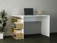 Skrivbord Hanah Home Snake Vit Valnöt Spånskiva 120x75x60 cm - Skrivbord - 8681181613627 - 1