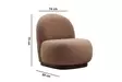 Öronlappsfåtölj Atelier del Sofa Tina Cappuccino Polyester 85x74x75 cm - Fåtöljer - 8683342766777 - 6