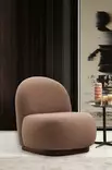 Öronlappsfåtölj Atelier del Sofa Tina Cappuccino Polyester 85x74x75 cm - Fåtöljer - 8683342766777 - 1