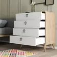 Byrå Hanah Home Versa Ce 3616 Ek Vit Spånskiva 80x90,8x45 cm - Byråer och skåp - 8683743041817 - 2