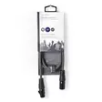 DMX adapterkabel | XLR 3-stifts hane | XLR 3-stifts hona | Nickelplaterad | 1.00 m | Rund | PVC | Mörkgrå | Kartonghylsa - Ljudkablar - 5412810295937 - 66
