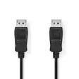 Displayport-kabel | DisplayPort Hane | DisplayPort Hane | 4K@60Hz | Guldplaterad | 3.00 m | Rund | PVC | Svart | Låda - Dator och nätverk - 5412810288557 - 1