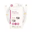 Lightning Kabel | USB 2.0 | Apple Lightning, 8-stifts | USB-C Hane | 480 Mbps | Nickelplaterad | 2.00 m | Rund | PVC | Vit | Label - Nedis produkter - 5412810421077 - 66