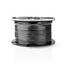 Mikrofonkabel | 2 x 0.35 mm² | Koppar | 100 m | Rund | PVC | Svart | Rulle - Ljudkablar - 5412810312177 - 2