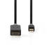 Mini Displayport-kabel | DisplayPort 1.4 | Mini DisplayPort Hane | HDMI Kontakt | 48 Gbps | Guldplaterad | 2.00 m | Rund | PVC | Antracit | Kartong med fönster - Dator och nätverk - 5412810322787 - 3