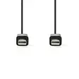 Mini Displayport-kabel | DisplayPort 1.2 | Mini DisplayPort Hane | Mini DisplayPort Hane | 21.6 Gbps | Nickelplaterad | 1.00 m | Rund | PVC | Svart | Plastpåse - Dator och nätverk - 5412810275397 - 10