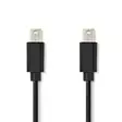 Mini Displayport-kabel | DisplayPort 1.2 | Mini DisplayPort Hane | Mini DisplayPort Hane | 21.6 Gbps | Nickelplaterad | 1.00 m | Rund | PVC | Svart | Plastpåse - Dator och nätverk - 5412810275397 - 1