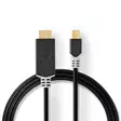 Mini Displayport-kabel | DisplayPort 1.4 | Mini DisplayPort Hane | HDMI Kontakt | 48 Gbps | Guldplaterad | 2.00 m | Rund | PVC | Antracit | Kartong med fönster - Dator och nätverk - 5412810322787 - 1