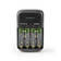 NiMH Batteriladdare AA / AAA | 1.2 / 9 V DC | 0.5 A A | Underhållsladdning | Euro / Typ-C (CEE 7/16) | Batteritypsenergi: AA / AAA / E-Block | Svart - Batteriladdare för uppladdningsbara batterier - 5412810328987 - 2