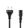 Dammsugare nätsladd | 15.0 m | Euro / Typ-C (CEE 7/17) | 250 V AC | 16 A | Svart | PVC - Strömkablar och kontakter - 5412810438327 - 1