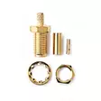 SMA-kontakt | Rak | Hona | Guldplaterad | 50 Ohm | Krymp | Kabel input diameter: 2.55 mm | Metall | Guld | 2 st. | Låda - Nedis produkter - 5412810425617 - 75