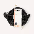 Strömkabel | Strömkontakt Hane | IEC-320-C13 | Vinklat | Rak | Nickelplaterad | 10.0 m | Rund | PVC | Svart | Label - Strömkablar och kontakter - 5412810424917 - 66