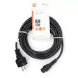 Strömkabel | Strömkontakt Hane | IEC-320-C5 | Rak | Rak | Nickelplaterad | 5.00 m | Rund | PVC | Svart | Label - Strömkablar och kontakter - 5412810425167 - 66