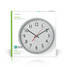 Väggklocka | Diameter: 300 mm | Plast | Silver / Vit - Klockor - 5412810286447 - 11