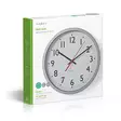 Väggklocka | Diameter: 300 mm | Plast | Silver / Vit - Klockor - 5412810286447 - 69