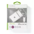 Väggladdare | 12 W | 1x 2.4 A A | Antal utgångar: 1 | USB-A | Lightning 8-Pin (Lös) Kabel | 1.00 m | Single Voltage Output | Vit - Batteriladdare för uppladdningsbara batterier - 5412810330027 - 66