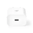 Väggladdare | 20 W | PD3.0 20W | Snabbladdnings funktion | 1.67 A / 2.22 A / 3.0 A | Antal utgångar: 1 | USB-C | Lightning 8-Pin (Lös) Kabel | 1.00 m | Automatiskt val av Spänning | Vit - Nätladdare - 5412810334667 - 11