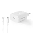 Väggladdare | 20 W | PD3.0 20W | Snabbladdnings funktion | 1.67 A / 2.22 A / 3.0 A | Antal utgångar: 1 | USB-C | Lightning 8-Pin (Lös) Kabel | 1.00 m | Automatiskt val av Spänning | Vit - Nätladdare - 5412810334667 - 40