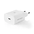 Väggladdare | 20 W | PD3.0 20W | Snabbladdnings funktion | 1.67 A / 2.22 A / 3.0 A | Antal utgångar: 1 | USB-C | Lightning 8-Pin (Lös) Kabel | 1.00 m | Automatiskt val av Spänning | Vit - Nätladdare - 5412810334667 - 1