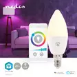 SmartLife Full Färg Glödlampa | E14 | 470 lm | 4.90 W | RGB / Varm till cool vit | 2700 - 6500 K | Android / IOS | Ljus | 1 st. - Ljuskällor - 5412810335497 - 5