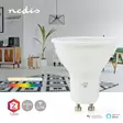 SmartLife Full Färg Glödlampa | GU10 | 345 lm | 4.70 W | RGB / Varm till cool vit | 2200 - 6500 K | Android / IOS | Spot | 1 st. - Ljuskällor - 5412810414437 - 5