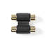Stereo Audio Adapter | 2x RCA Hona | 2x RCA Hona | Guldplaterad | Rak | ABS | Antracit | 1 st. | Låda - Ljudadaptrar - 5412810265527 - 6