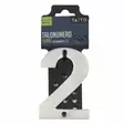Talonumero 2 100 mm harjattu ter=C3=A4spinta - Postlådor och husnummer - 6416096238717 - 1