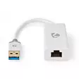 USB-nätverkskort | USB 3.2 Gen 1 | 1 Gbps | USB-A Hane | RJ45 Hona | 0.20 m | Rund | Guldplaterad | Bar koppar | Vit | Låda - Dator och nätverk - 5412810336067 - 10