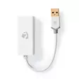 USB-nätverkskort | USB 3.2 Gen 1 | 1 Gbps | USB-A Hane | RJ45 Hona | 0.20 m | Rund | Guldplaterad | Bar koppar | Vit | Låda - Dator och nätverk - 5412810336067 - 30