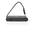 USB Multi-Port Adapter | USB 3.2 Gen 1 | USB-C Hane | HDMI Hona / USB-A Hona / USB-C Hona | Rund | Nickelplaterad | Svart | Window Box med Euro Lock - USB-adaptrar och dockning - 5412810292677 - 11