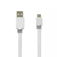 USB-kabel | USB 2.0 | USB-A Hane | USB Micro-B Hane | 480 Mbps | Guldplaterad | 1.00 m | Platt | PVC | Vit | Plastpåse - Dator och nätverk - 5412810273447 - 1