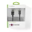 USB-kabel | USB 3.2 Gen 2 | USB-A Hane | USB-C Hane | 60 W | 10 Gbps | Nickelplaterad | 1.00 m | Rund | PVC | Svart | Låda - Dator och nätverk - 5412810316137 - 66