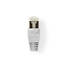RJ45-kontakt | Hane | Solid FTP CAT5e | Rak | Nickelplaterad | 10 st. | Polycarbonate | Grå / Transparent | Låda - Dator och nätverk - 5412810289387 - 3