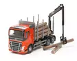 Volvo FH tukkiauto 33 cm Emek punainen=20 - Småbilar - 6411560479207 - 3