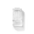 RJ45-kontakt | RJ45 Pass Through | Strandad UTP CAT5 | Rak | Guldplaterad | 10 st. | Polycarbonate | Transparent | Låda - Dator och nätverk - 5412810424757 - 30