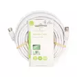 Satellite & Antenn kabel | F Hane | F Hane | Nickelplaterad | 50 dB | 75 Ohm | Dubbelskärmad | 10.0 m | Rund | PVC | Vit | Label - Antennkablar - 5412810426157 - 66