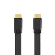 High Speed HDMI kabel med Ethernet | HDMI Kontakt | HDMI Kontakt | 4K@30Hz | 10.2 Gbps | 2.00 m | Platt | PVC | Svart | Label - HDMI-kablar - 5412810427017 - 1