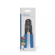 Crimp pliers | CAT5e / CAT6 / CAT6a | Skärande / Stripp / Tång | ABS / Stål | Blå - Kabelverktyg - 5412810467037 - 66