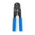 Crimp pliers | CAT5e / CAT6 / CAT6a | Skärande / Stripp / Tång | ABS / Stål | Blå - Kabelverktyg - 5412810467037 - 30