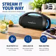 Bluetooth® Party Boombox | 540 min | 2.2 | 150 W | Ljud / video / datakällor: Bluetooth / Line / USB | IPX5 | Synkroniseringsbar | Handtag | Festljus | Svart - Bluetooth-högtalare - 5412810481507 - 51