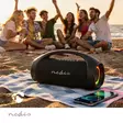 Bluetooth® Party Boombox | 540 min | 2.2 | 150 W | Ljud / video / datakällor: Bluetooth / Line / USB | IPX5 | Synkroniseringsbar | Handtag | Festljus | Svart - Bluetooth-högtalare - 5412810481507 - 5