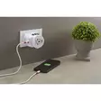 Reseadapter 3-polig jordad med integrerad snabbladdare 45 watt PD USB-laddare (1 x USB C & 1 x USB) - Reseadaptrar - 7640166329107 - 53