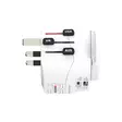 Reseadapter 3-polig jordad med integrerad snabbladdare 45 watt PD USB-laddare (1 x USB C & 1 x USB) - Reseadaptrar - 7640166329107 - 12