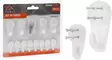 FX Tools 12 st väggkroksset – hållbara plastkrokar och spikar för enkel montering i hemmet - Krokar och konsoler - 8711295881237 - 1