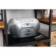 Bärbar FM-radio CD-kassettspelare Silver - Radioapparater - 8711902035077 - 54